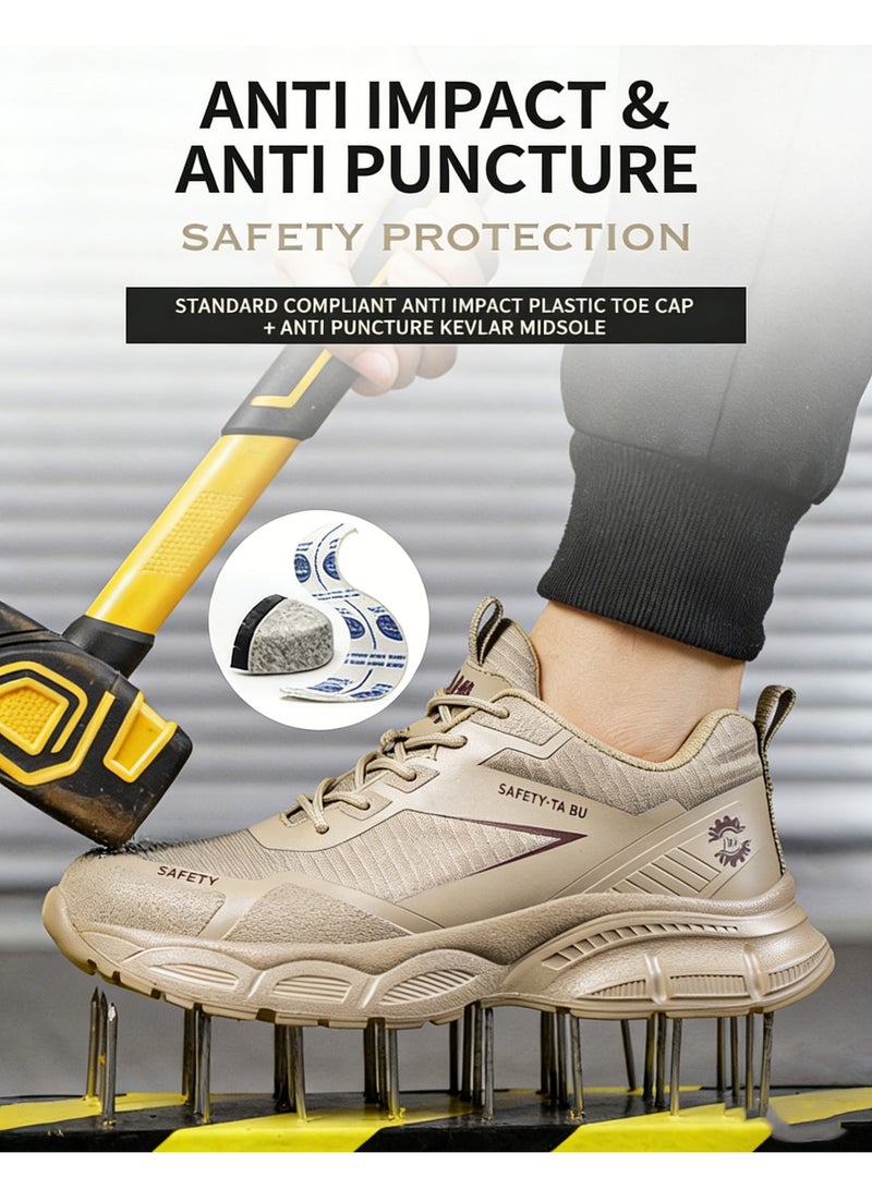 Sky View Wide Work Boots for Men/women Composite Toe Safety Work Shoes Slip-Resistant Work footwear, Waterproof,Lightweight, anti puncture, industrial,factory shoes - Image 2